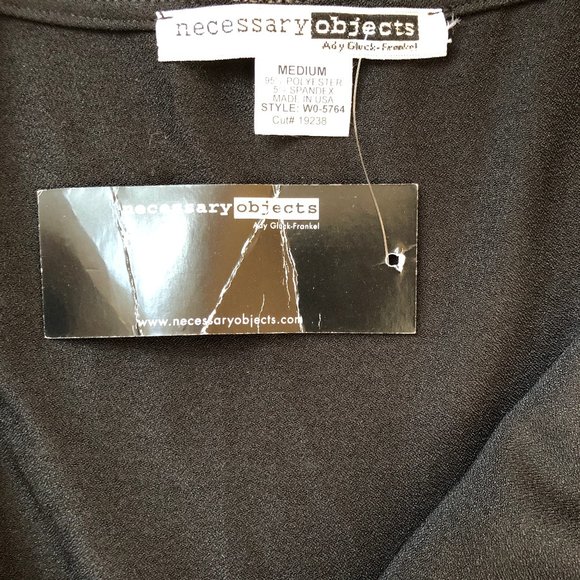 Necessary Objects Black Slip Dress Size Medium NWT - Picture 3 of 3